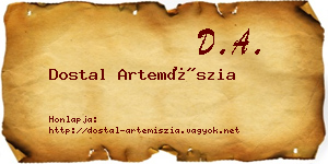 Dostal Artemíszia névjegykártya